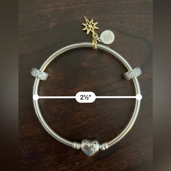 NWT Pandora Silver and Gold Charm Bracelet - Picture 3 of 3